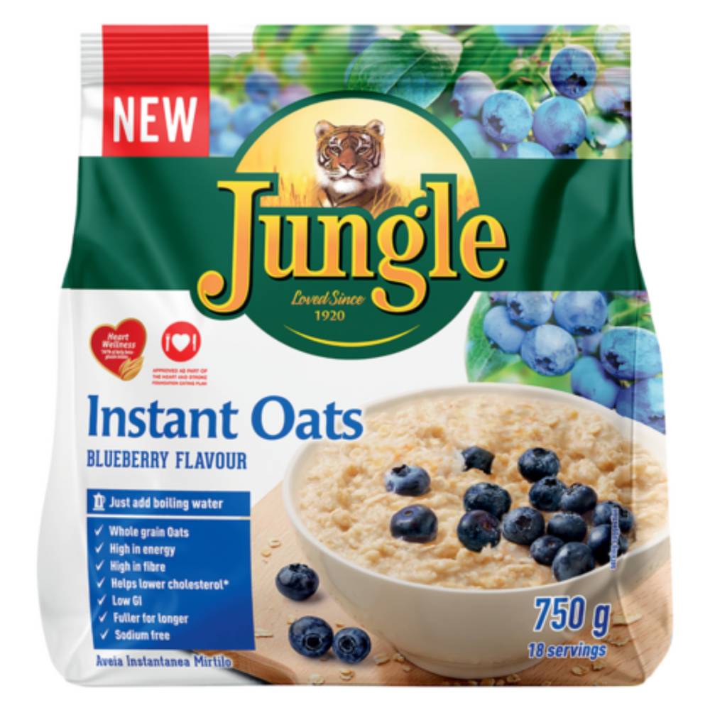 Jungle Oats Instant Porridge Blueberry 750g